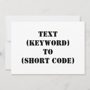 TEXT (NYCKELORD) TILL (KORT-KOD)