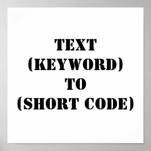 TEXT (NYCKELORD) TILL (KORT-KOD) POSTER
