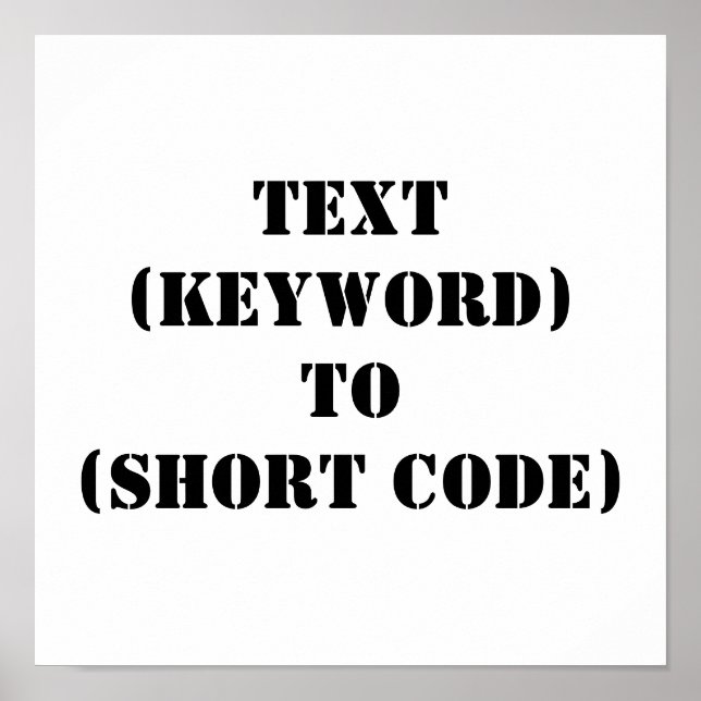 TEXT (NYCKELORD) TILL (KORT-KOD) POSTER (Framsidan)