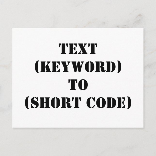 TEXT (NYCKELORD) TILL (KORT-KOD) VYKORT (Framsida)