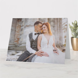 Text och anpassad bild för Alla hjärtans dag Kort