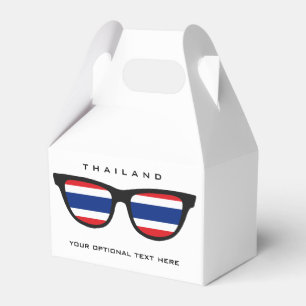 Text och färg-anpassningsbar för Thailand Shades Presentaskar