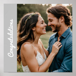 text och foto anpassad personlig förlovningsaffisc poster