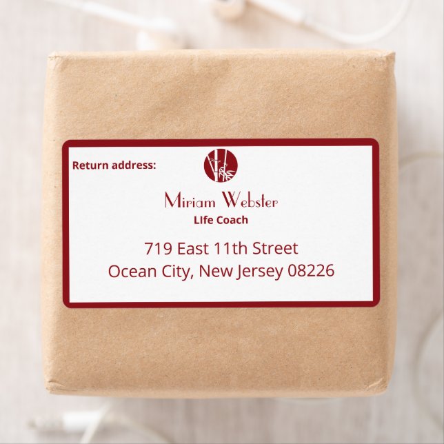 Text och Logotyp för Life Coach-Anpassningsbarna Fraktsedel (Insitu)