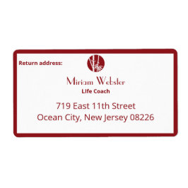 Text och Logotyp för Life Coach-Anpassningsbarna Fraktsedel