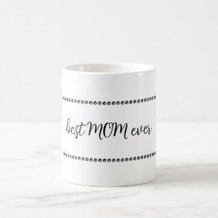 Text och punkter för bästa Mamma någonsin Kaffemugg