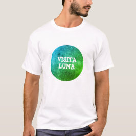 Text på latin: visita Luna och colorful måne T-shirt