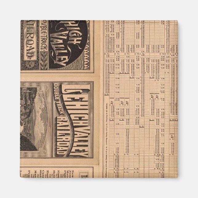 Text Sida av Lehigh Valley Railroad Magnet (Framsidan)