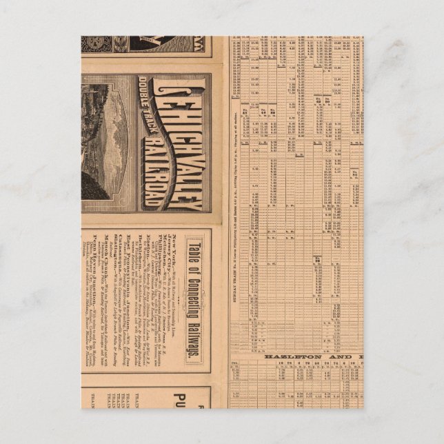 Text Sida av Lehigh Valley Railroad Vykort (Framsida)