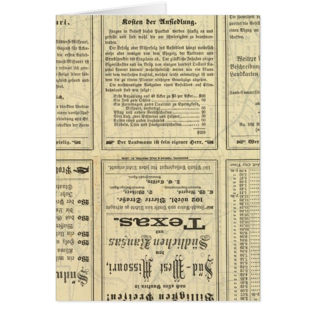 Text Sida av Saint Louis och San Francisco Railway Hälsningskort (Framsidan)