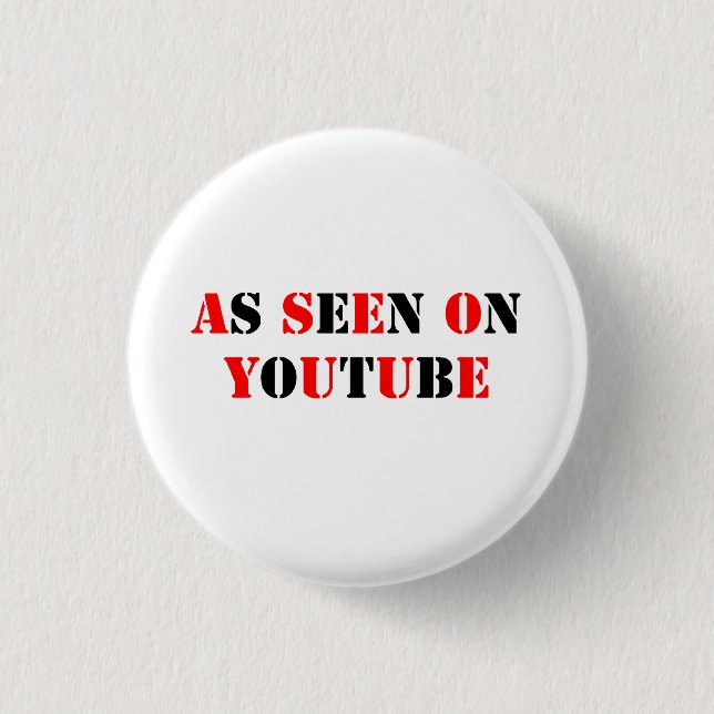 Text-som på Youtube-Red/Black Knapp (Framsida)