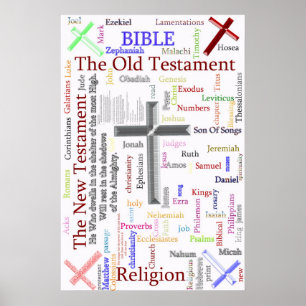 Text som rör BIBLE och Religion Poster