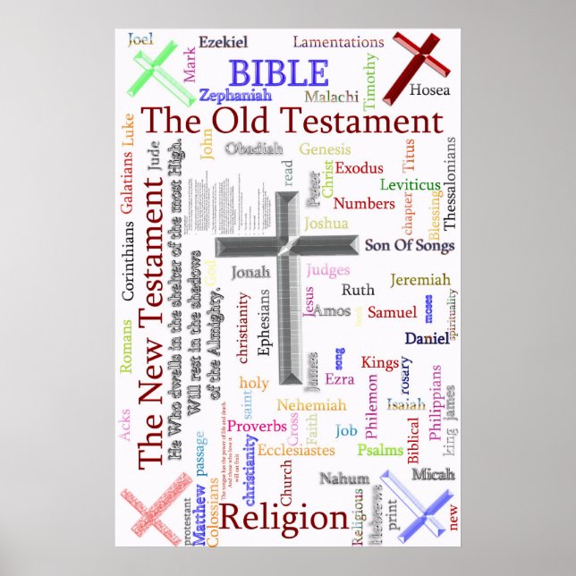 Text som rör BIBLE och Religion Poster (Framsidan)