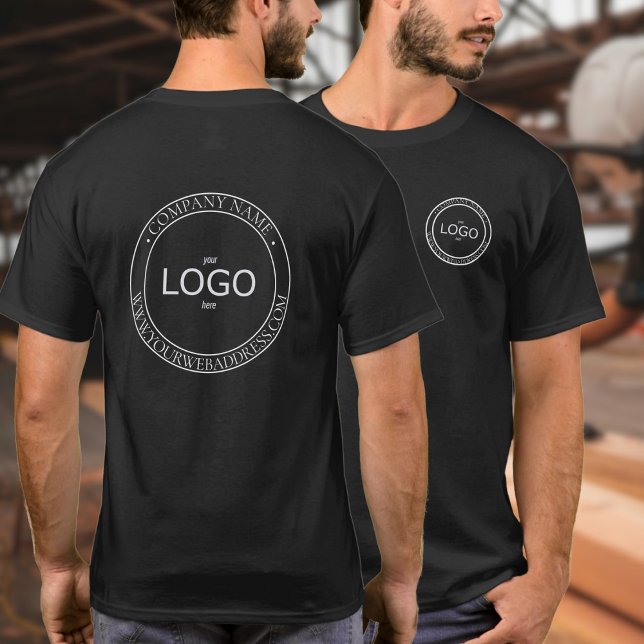 Text T-Shirt (fram, cirkulär Logotyp) (Skapare uppladdad)