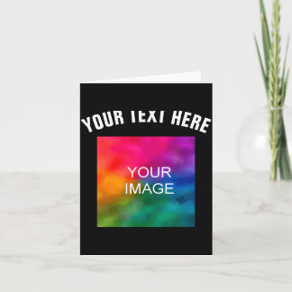 Text Upload Photo Template Boys Kids Modern _1  Kort