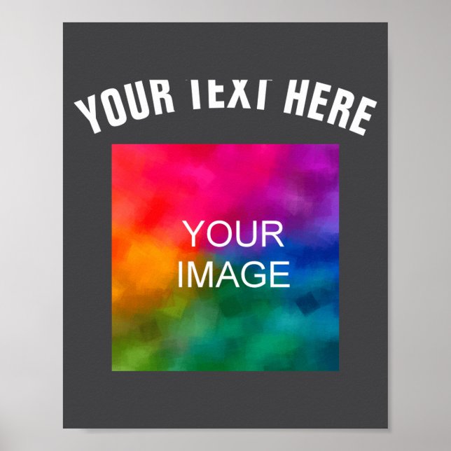 Text Upload Photo Template Boys Kids Modern _2  Poster (Framsidan)