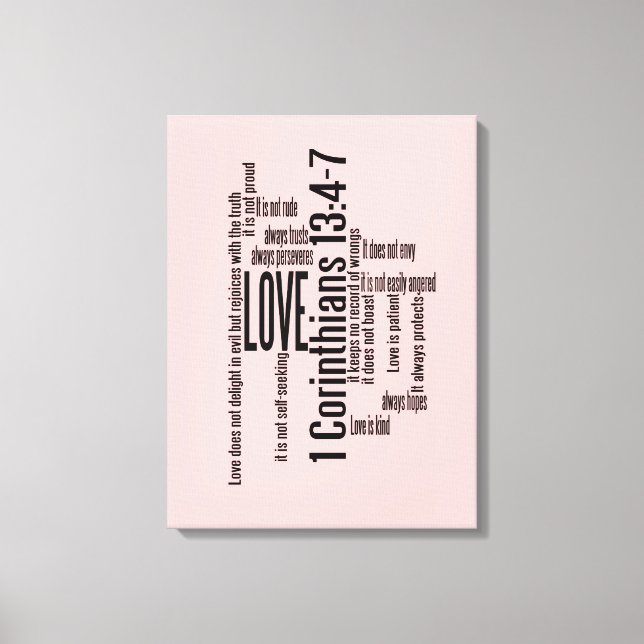 Textad arbetsyta Skriv ut - Kärlek är patientbland Canvastryck (Framsida)