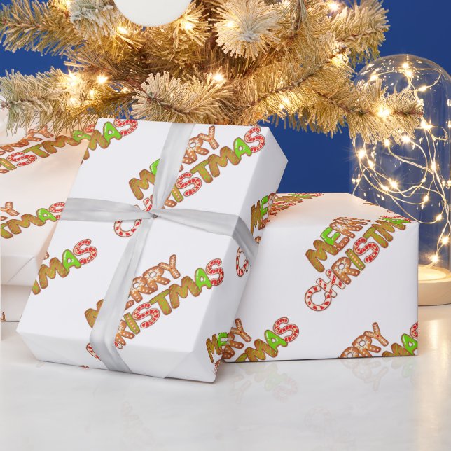 Textbild för vattenfärg i God jul Presentpapper (Helgdagar)