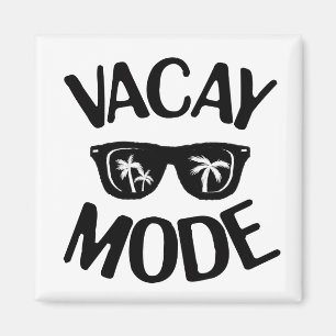 Textbild i Vacay Mode Ord Magnet