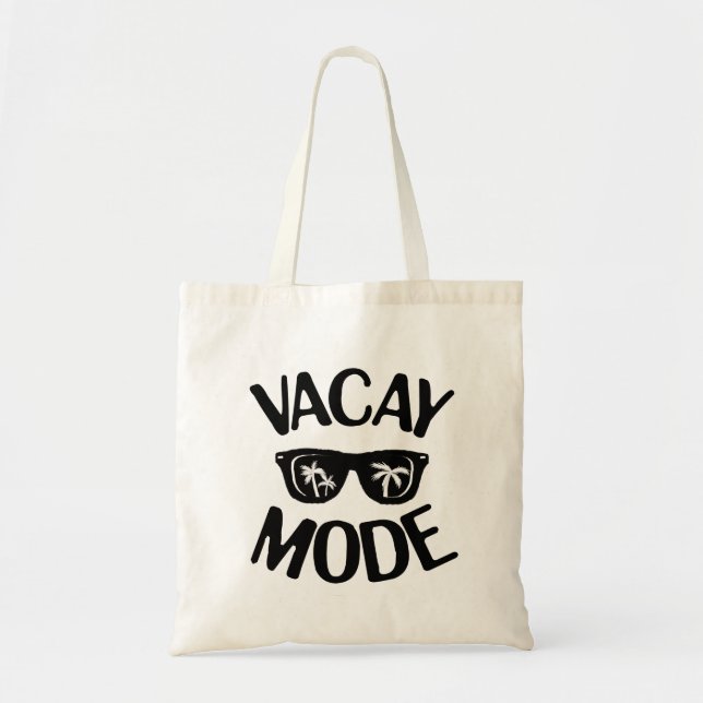 Textbild i Vacay Mode Ord Tygkasse (Framsidan)