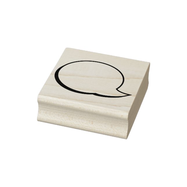 Textbubbla - tal - Lämnat Stämpel (Stämpel)