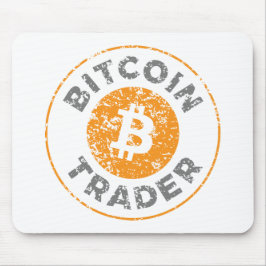 Textcirkel för Bitcoin Trader Grunge Text Circle O Musmatta