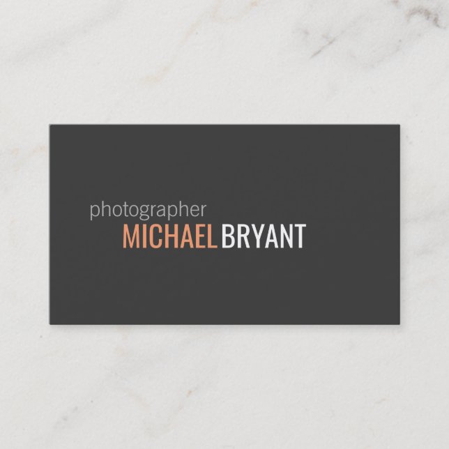 Textdesign // 3 visitkort (Framsida)