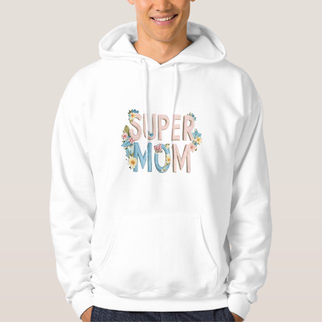 Textdesign för Blommigten Toppen Hoodie (Framsida)