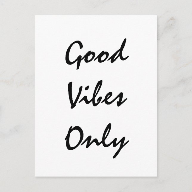 Textdesign för "endast goda bilder" vykort (Framsida)