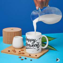 Textdesign för happy halloween Vintage Mugg