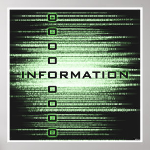 Textdesign för information poster