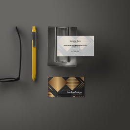 Textdesign för modern Abstrakt | Guld Black Visitkort