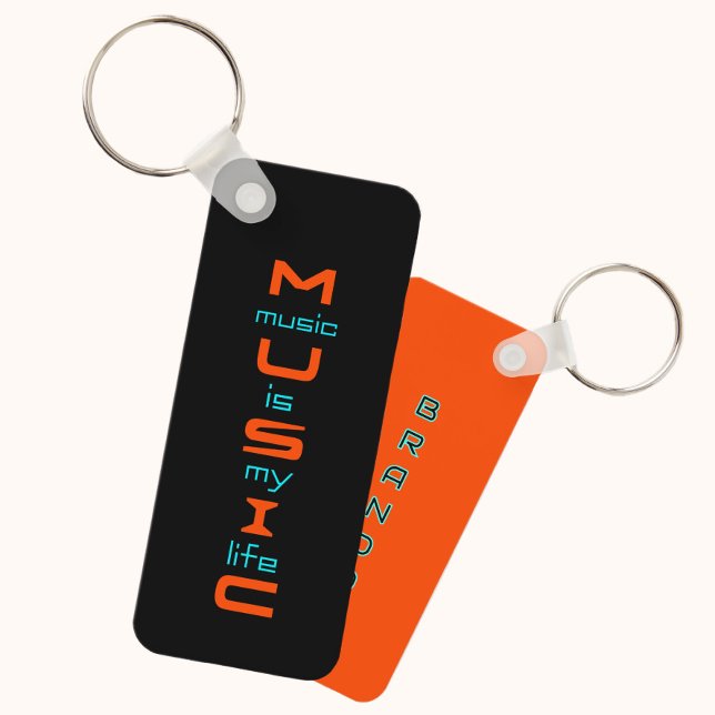 Textdesign för musik nyckelring (Skapare uppladdad)