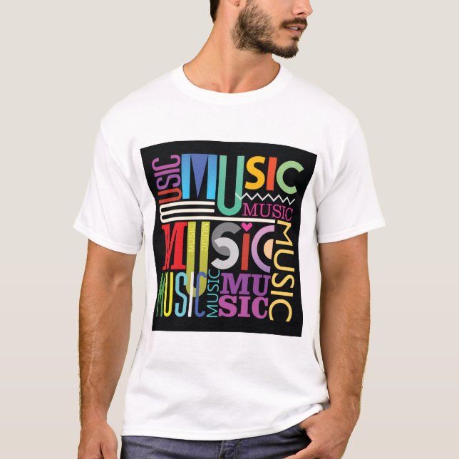 Textdesign för musik t shirt (Framsida)