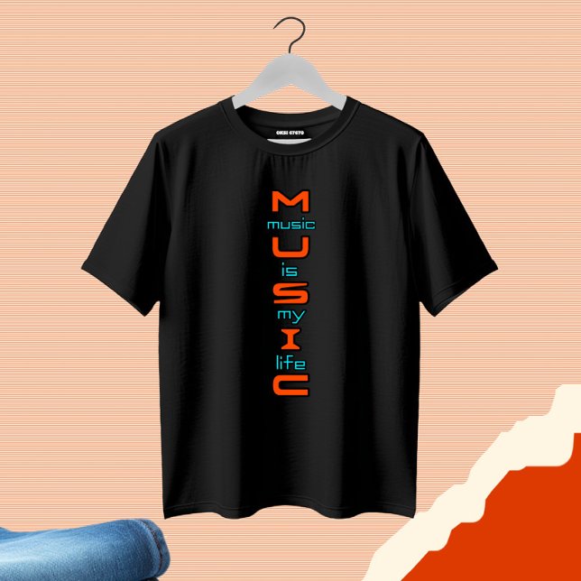 Textdesign för musik t shirt (Skapare uppladdad)