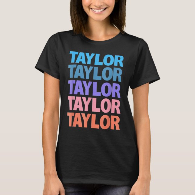 Textdesign för Retro Taylor T Shirt (Framsida)