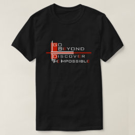 Textdesign med Rand Mönster T Shirt