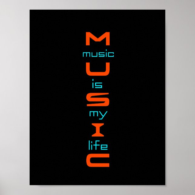 Textdesign om musik poster (Framsidan)