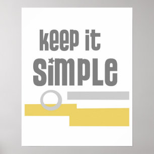 textdesign poster Behålla Det enkla gråttet och gu
