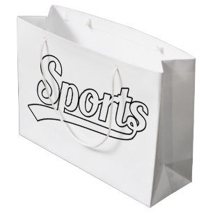 Textdesign: SPORTS vit + egen text och egna idéer