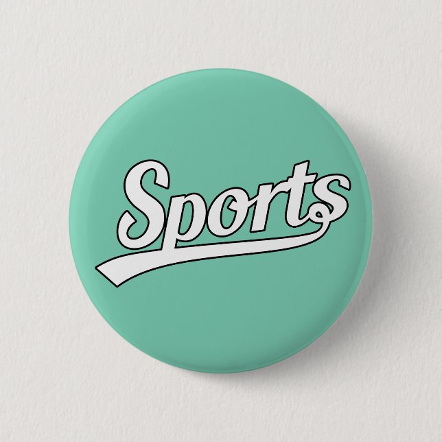 Textdesign: SPORTS vit + egen text och egna idéer Knapp (Framsida)