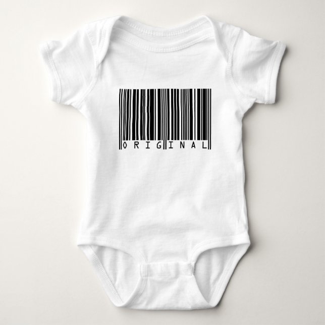 Textdesign Streckkod ORIGINAL T Shirt (Framsida)