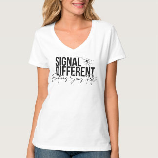 Texte Signal différent T Shirt
