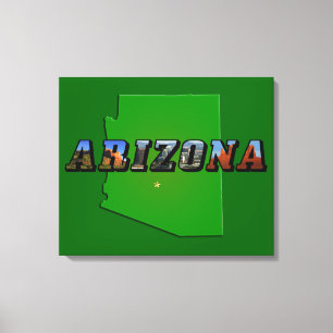 Texten Arizona Karta och Bild