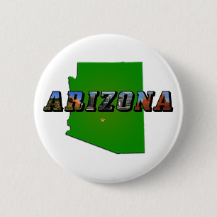 Texten Arizona Karta och Bild Knapp