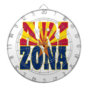 Texten Arizona statlig flagga Darttavla
