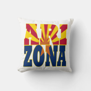 Texten Arizona statlig flagga Kudde