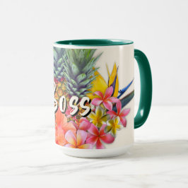 Texten Chef i hawaiian Collection Mugg