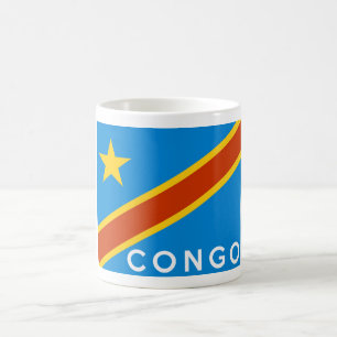 texten Congo flagga land namn Kaffemugg