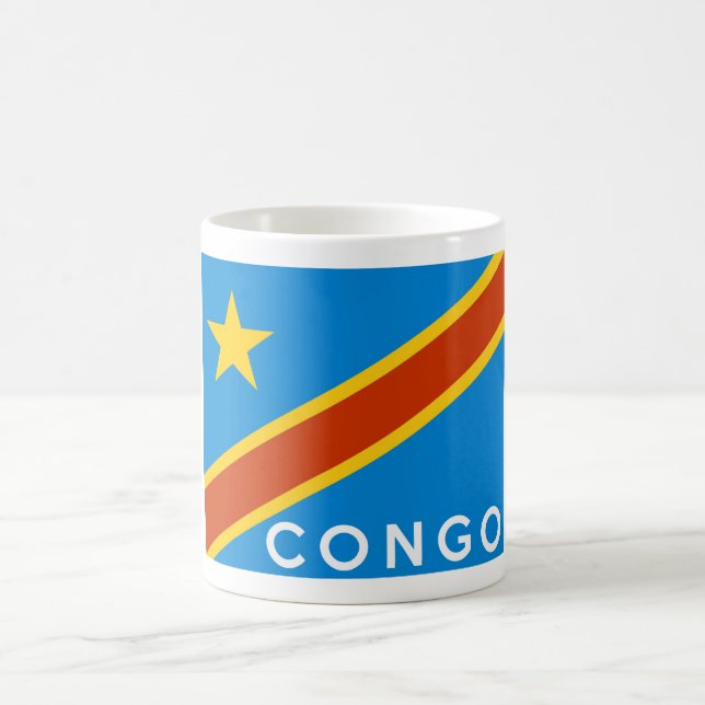 texten Congo flagga land namn Kaffemugg (Center)